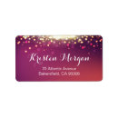 Search for sparkly wedding return address labels Sparkle