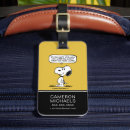 Search for snoopy luggage tags Linus