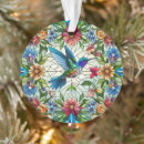 Search for stained glass birds christmas tree decorations Floral