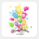 Search for abstract hearts design stickers Happy birthday