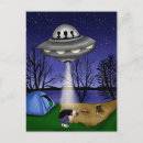 Search for alien abduction postcards Ufo