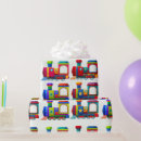Search for choo choo train wrapping paper Happy birthday
