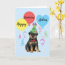 Search for rottweiler birthday cards Rottie
