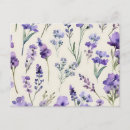 Search for lavender watercolor postcards Purple