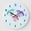 Search for cute pink butterfly clocks Animal