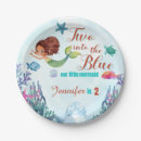 Search for girl first birthday paper plates Under the sea