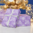 Search for purple snowflakes wrapping paper Pattern