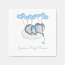 Search for blue elephant baby shower napkins Cute