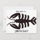 Search for seafood party invitations Retro