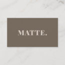 Search for matte business cards Modern