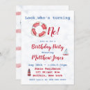 Search for nautical boy 1st birthday invitations Watercolor