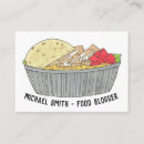 Search for food platter business cards Chef