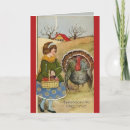 Search for vintage girl thanksgiving cards Turkey
