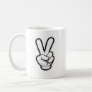 Search for hand symbol mugs Peace