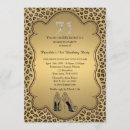 Search for 71st birthday invitations Gold