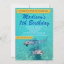 Search for dolphin party invitations For kids