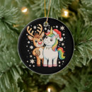 Search for unicorn christmas tree decorations Xmas