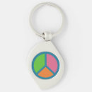 Search for retro peace key rings Cute