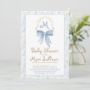 Search for damask baby boy shower invitations Blue