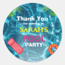 Search for pool party birthday stickers Summer