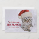 Search for cat santa invitations Snow