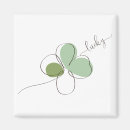 Search for four leaf clovers magnets Lucky clover