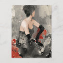 Search for glamour postcards Black dress