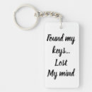 Search for lost keys key rings Black and white