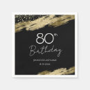 Search for 80th birthday napkins Eighty