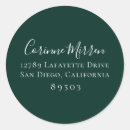 Search for white script return address labels Simple