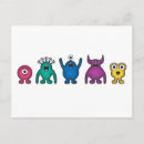 Search for monsters postcards Alien