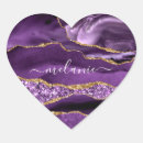 Search for heart shaped name stickers Purple