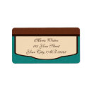 Search for cafe return address labels Brown