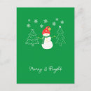 Search for snowflake tree postcards Merry and bright