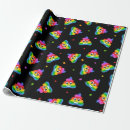 Search for emoji poop wrapping paper Rainbow