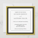 Search for black white yellow wedding invitations Minimalist