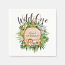 Search for wild one napkins Tropical leaves