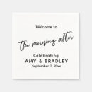 Search for welcome napkins Typography