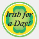 Search for irish for a day stickers Kiss me