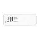Search for monogram m labels Bridal shower