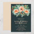 Search for peach orange green wedding invitations Watercolor floral