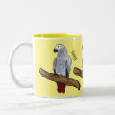 Search for african gray parrot mugs Congo grey parrot