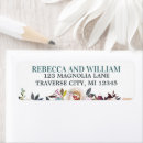 Search for beautiful blooms return address labels Floral
