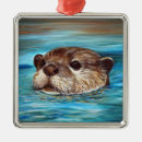 Search for otter christmas tree decorations Brown