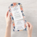 Search for navy and blush wedding invitations All in one