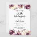 Search for floral 50th birthday invitations Botanical