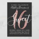 Search for faux rose gold glitter invitations Chic