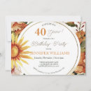 Search for boho 40th birthday invitations Rustic