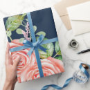 Search for blush and navy wrapping paper Chic
