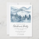 Search for pine trees christmas invitations Watercolor